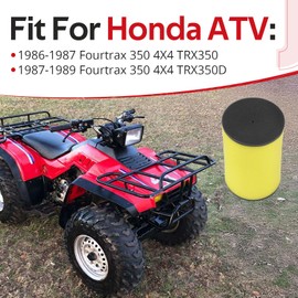 JAVIK Air Filter Element For Honda Fourtrax 350 4X4 TRX350 TRX350D 1986-1989 O.E.M# 17254-HA7-670