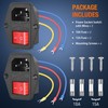 Nilight 2Pcs Switch Power Socket 10A 250V AC Power Socket