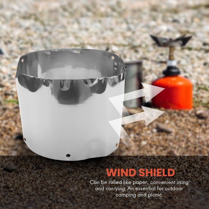 Hausdec Pure Titanium Camping Stove Wind Shield Camping Stove Wind