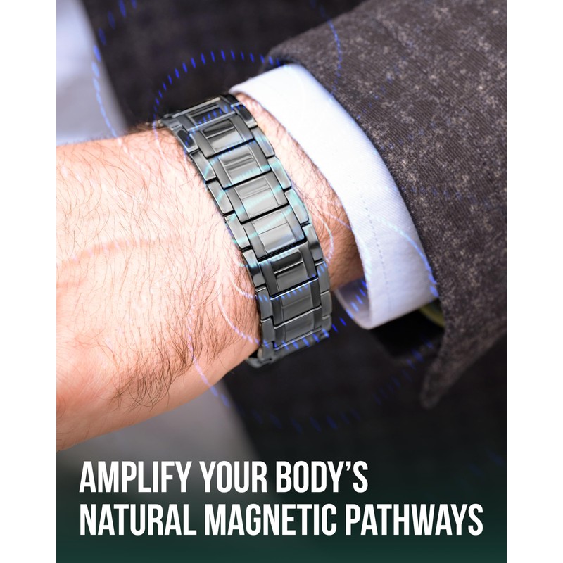 MagnetRX® 3X Strength Magnetic Bracelets for Men – Effective Magnetic