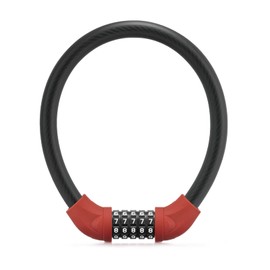 ROCKBROS Bicycle Key Dial Type Wire Lock 5 Digit Waterproof Bike Lock Security Lock Anti-theft High Cutting Thickness Approx. 0.7 inches (1.8 cm) Thick Heavy Duty Lightweight Portable Convenient Road