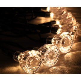 Toyland 40 Diamond Lights - Clear Bulbs - 5.8 Meters Long - Christmas Lights - Home Lights