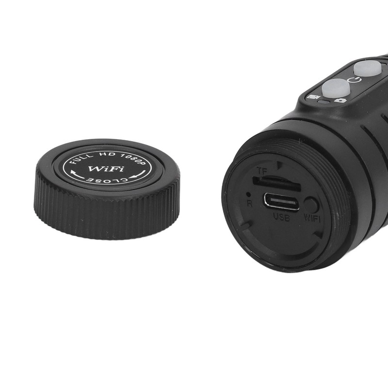 HD 1080P Bike Motorcycle Helmet Camera WiFi Flashlight Camera Anti