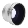 0.45X Silver Optical Glass Camera Wide Angle Magnification Additional Lens