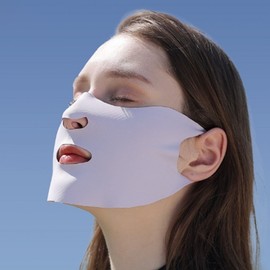Outdoor UV Protection Face Sun Shield Sports Mask for Hiking Golf Marathon - Reusable & Washable Face Sun Shield Gray/S 4ea
