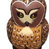 Moonmo 10pcs Brown Owl Handmade Wooden Russian Nesting Dolls Matryoshka