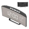 LED Digital Clock 3 Level Brightness Snooze USB Battery Powered