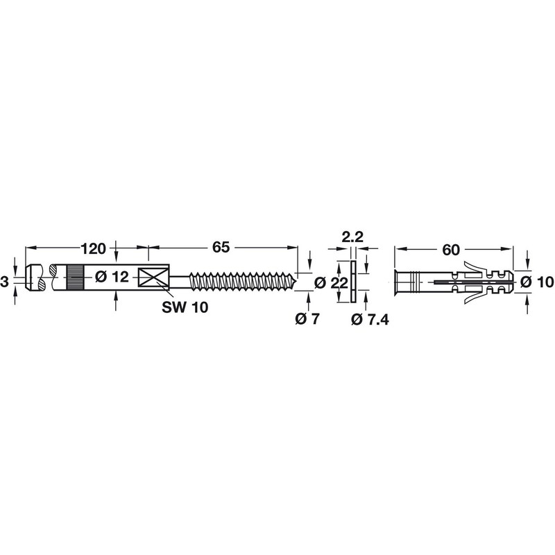 Gas N Pow3r Concealed Shelf Supports Brackets 120mm Floating Hidden