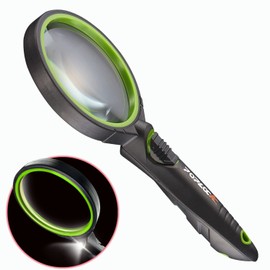 POPLOCK Magnifying Glass with LED (Neon Green)