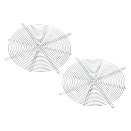 PATIKIL 300mm Fan Finger Grill, 2 Pack Metal Grill Protector Guard for 300X300mm Fan Protective Cover DIY, Silver