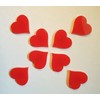 8 Pcs Small Red Acrylic Love Heart Fridge Magnets |