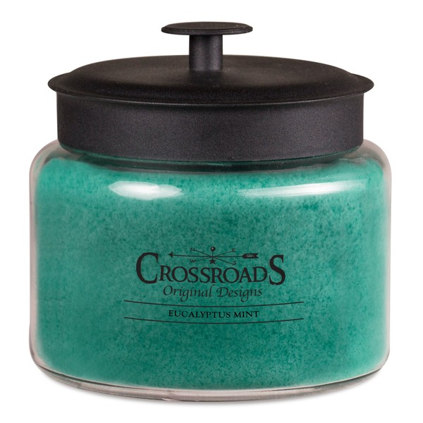Crossroads Eucalyptus Mint Scented 4-Wick Candle, 64 Ounce