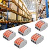 100Pcs Push Wire Wiring Connector Quick Connect Line Terminal Blocks