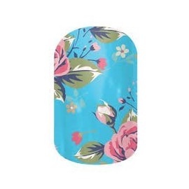 Azure Rose Nail Wraps, Half Sheet, Jamberry Nail Wraps …