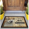 PR Print Royal Doormat Pets with Dog Picture Akita -