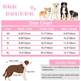 Due Felice Dog Recovery Suit Female Male Dog Onesie for Surgery, Fit for Small Dog Breed Dog Body Suits After Surgery Dog Surgical Suit Pink Swan/XL