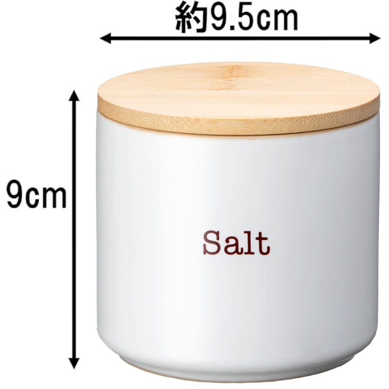 Ishigaki Sangyo DL 4350 Salt Pot, White, 10.1 fl oz