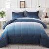 Does Not Apply Gradient Blue White Comforter Set Full Size