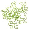 100PCS Cute Paper Clip Figure Shaped Electroplating Process Prevent Slip