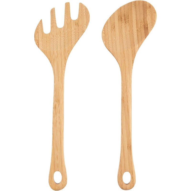 Lipper International Bamboo Salad Bowl with Salad Servers