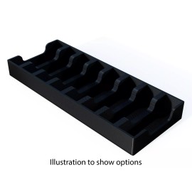 ChiaPlow WD My Passport External Hard Drive Rack Holder Case Caddy Active - Black with 8 Slots