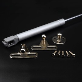 MprofiMT® Pack of 2 Gas Struts - Gas Spring 60N - Flap Fitting for Furniture, Lifting Flap, Gas Lift Flap, Support Rod, Kitchen and Cabinet - Furniture Door Gas Damper 247 mm, 60N/2