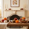 FJAKA 12 Pcs Velvet Pumpkin Mini Decor, Artificial Small Foam