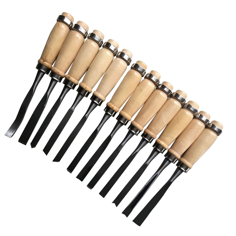 Wood Carving Chisel Set Polished Comfortable Hand Feel Practical Portable