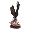 18" Tall Large Patriotic Bald Eagle Clutching On American Flag