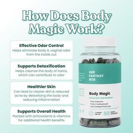 Body Magic Chlorophyll Pill - For Body Odor, Detox & Skin
