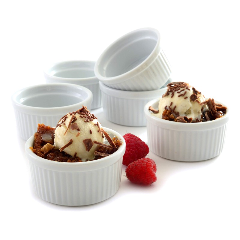 Norpro 3oz/90ml Porcelain Ramekins, Set of 6