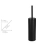 WENKO Casoli Ceramic Toilet Brush Set Black