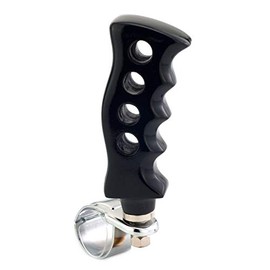 Thruifo Steering Wheel Spinner Suicide Knob, Grip Handle Shape Car Power Handle Knobs Fit Most Manual Automatic Vehicles, Silver