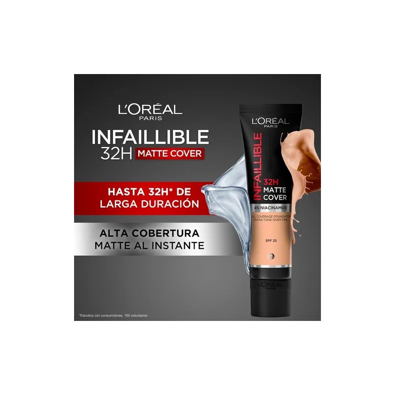 Base Maquillaje L'oréal Paris Infaillible Matte Cover 30ml Tono 200
