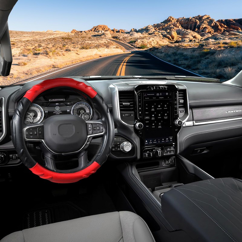 CACAWIZ Car Steering Wheel Cover for Dodge RAM - Steering