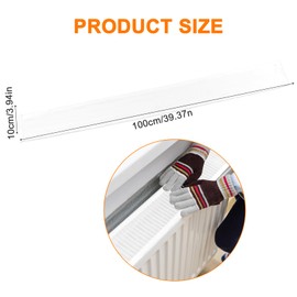 MOKIDO Radiator Dust Cover, Radiator Cover, Decorative Dust Protection, Radiator Cover for Blocking Dust and Dirt (100 cm)