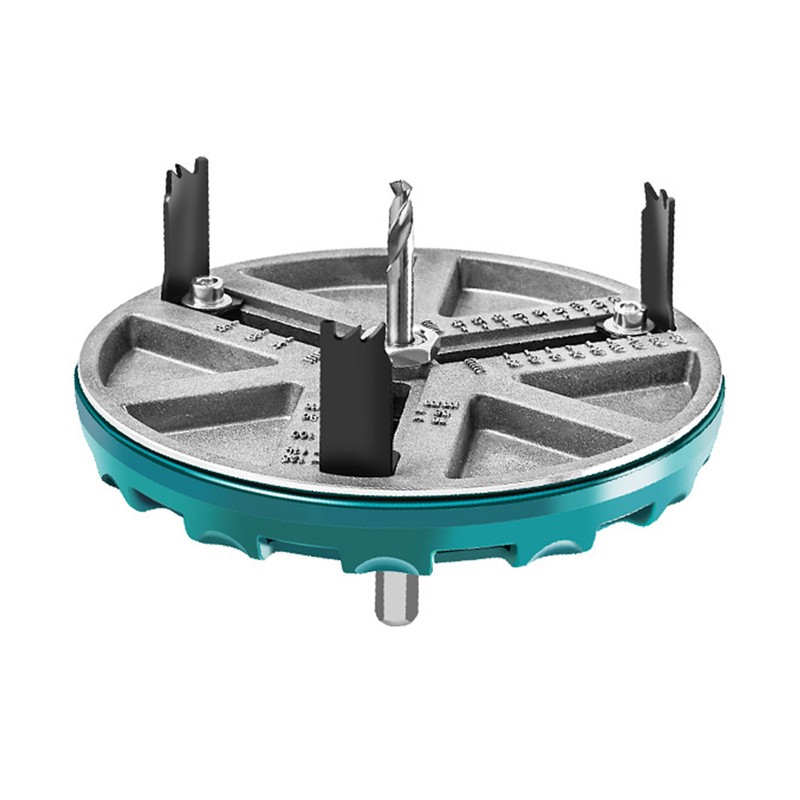 Multifunctional Universal Woodworking Hole Opener, Adjustable Punch Saw Tool For