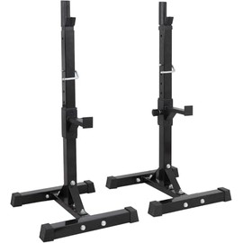 for 2PCS Squat Rack Adjustable 40"-66" Bench Press Stand Dumbbell Rack 550Lb