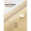 WIGER Genius Weft Hair Extensions Platinum Blonde Double Weft OVO