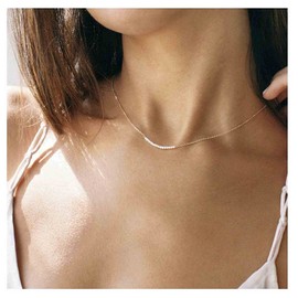 Yheakne Boho Pearl Pendant Necklace Gold Pearl Bar Choker Necklace Bridal Pearl Chain Necklace Wedding Necklace Jewelry for Women
