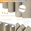 BTTN 78 Inch Long Shower Curtain - Linen Textured Heavy