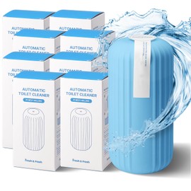 Fresh & Fresh Automatic Toilet Bowl Cleaners (Sky Blue) - 8 Bottles(UPTO 2500 FLUSHES/Bottle), Commercial and Residential Toilet Cleaner 3-4 MONTH Lasting Toilet Bowl Cleaner Bottle