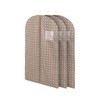 Compactor Set of 3 Brown Small Garment Bags, Non-Woven 75