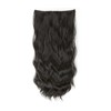 Meiverah Curly Wavy Hair Clip in Hair Extensions, 180G 20IN