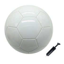 SPDTECH Soccer Ball Size 3 Pure White DIY Kids Toddler Boy Gift Painting Together with Parents Grandparents or Kindergarten Teacher