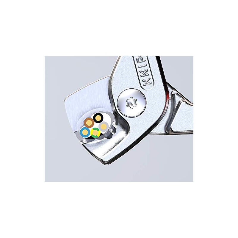 Knipex StepCut Cable Shears burnished, plastic coated 160 mm 95