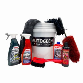 Car Enthusiast Wash Bucket Kit | Complete Car Washing Set for Effective Cleaning | Includes Premium Wash Tools | Ideal for Auto Detailing | AG-ENT-Bucket | Multi-Piece Set