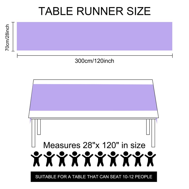 Time to Sparkle 2PCS 10FT Chiffon Table Runner Wedding Decor