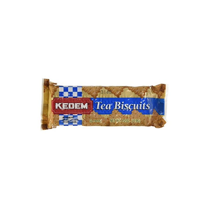 Kedem Tea Biscuit Plain 4.2 Ounce (Pack of 6)