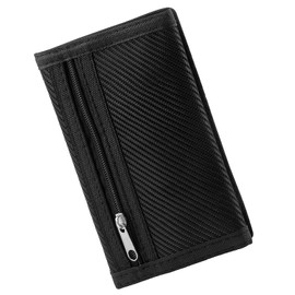 Slim Wallets for Men UK, Travel Wallet for Men, Velcro Wallet, for Travel, Sports, Teenagers, Kids, Fathers Boyfriends Birthday(Black)